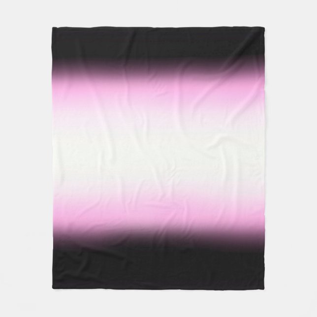 Manta Polar Negro rosa nórdico|rosa|blanco (Anverso)