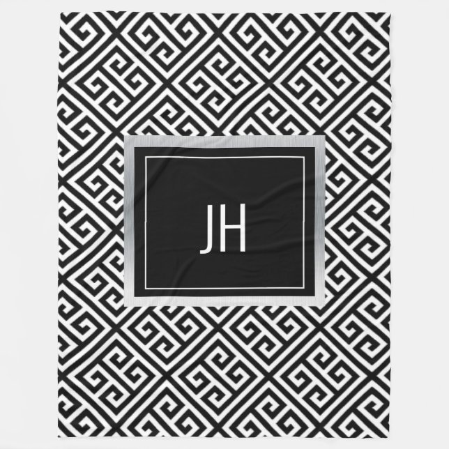 Manta Polar Negro y blanco (Anverso)