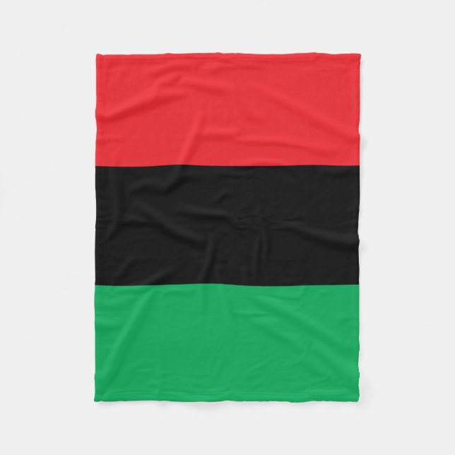 Manta Polar Negro y verde rojos (Anverso)