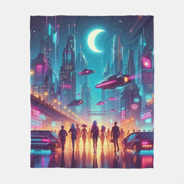 Manta Polar Neon Cityscape (Anverso)