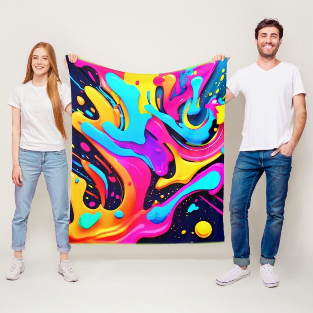 Manta Polar Neon Color Fluid Dreams (In situ)