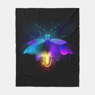 Manta Polar Neon Firefly en negro