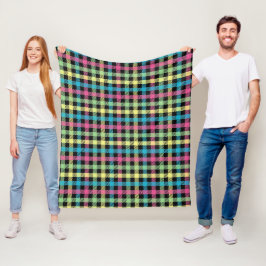 Manta Polar Neon Gingham