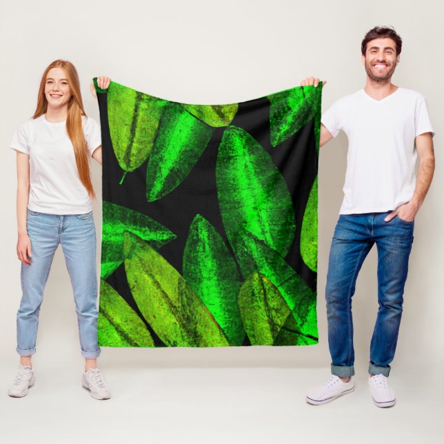 Manta Polar Neon Green Leaves Art. Comprar ahora (In situ)
