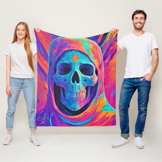 Manta Polar Neon Gslow Skull Art (In situ)