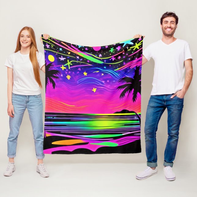 Manta Polar Neon Night Beachscape (In situ)