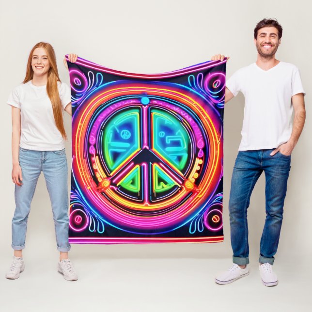 Manta Polar Neon Peace Mandala (In situ)