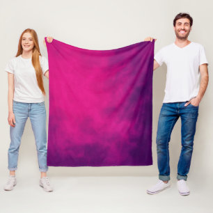 Manta Polar Neon Pink Gradient Fleece Blanket - Personalizable
