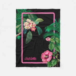 Manta Polar Neon Pink Tropical Botanicals