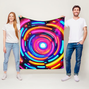 Manta Polar Neon Spiral Light Art