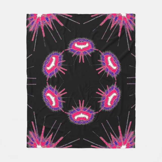 Manta Polar Neon Starburst Blanket (Anverso)