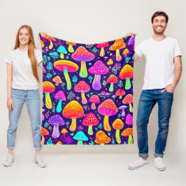 Manta Polar Neón suave: parche para hongos Personalizados