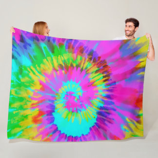 Manta Polar Neon Tie Dye Swirl