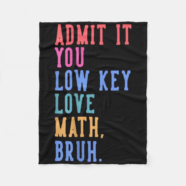 Manta Polar Nerdy Math Admite Que Eres Una Matemática De Amor  (Anverso)