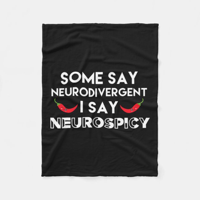 Manta Polar Neurodivergente Neurospicy Adhd Diversión Neurodiv (Anverso)
