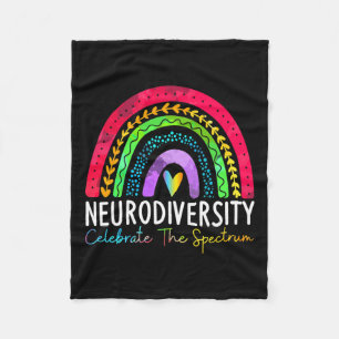 Manta Polar Neurodiversidad Autismo Espectro Asd Adhd Rainbow