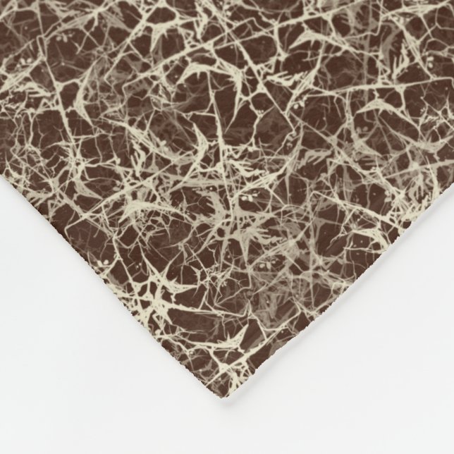 Manta Polar Neuronas de red en rojo - patrón sin fisuras. (Esquina)