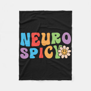 Manta Polar Neurospicacia Groovy - Autismo De Adhd Neurodiverg
