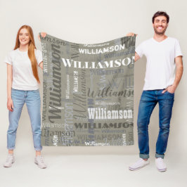 Manta Polar Neutrales modernos Patrón repetitivo de nombre ext