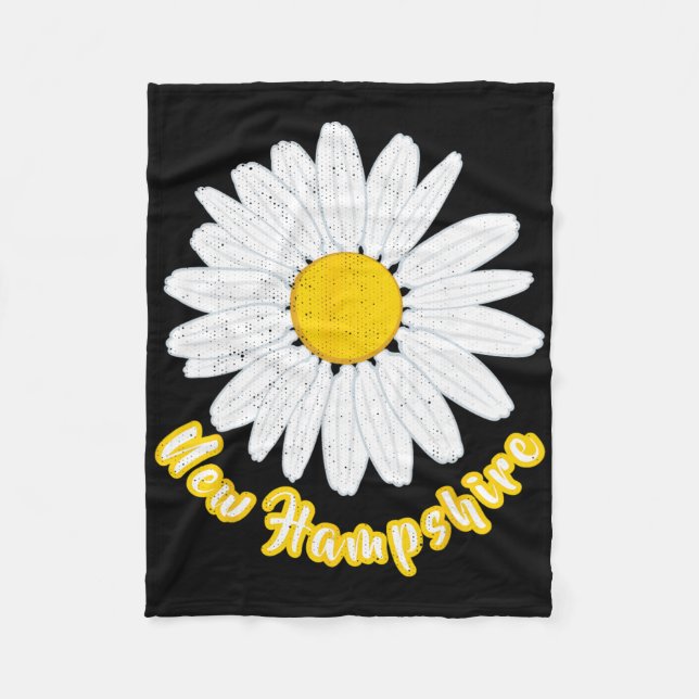 Manta Polar New Hampshire Vacation Flower Meadow Daisy Petals  (Anverso)