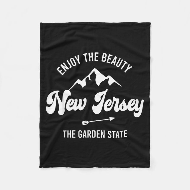 Manta Polar New Jersey - The Garden State - Enjoy The Beauty  (Anverso)