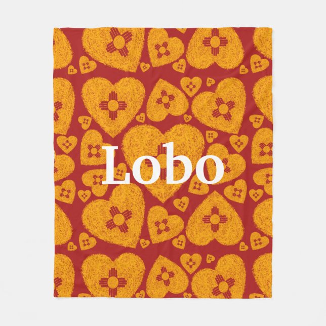 Manta Polar New Mexico Zia Heart (Anverso)