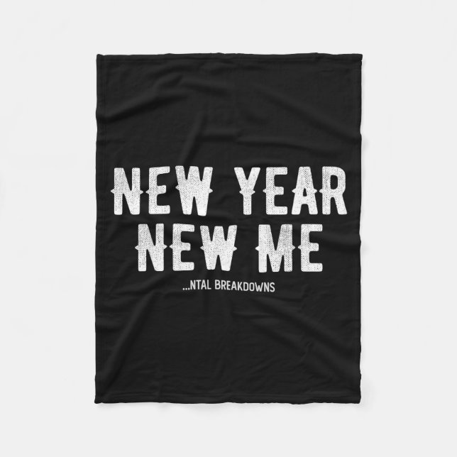 Manta Polar New Year New Mental Breakdowns Funny New Years Eve (Anverso)