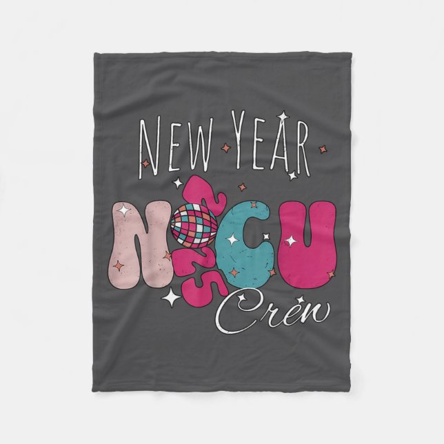 Manta Polar New Year Nicu Nurse Crew Celebration Uni-adults -  (Anverso)