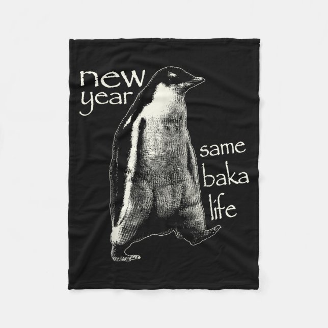 Manta Polar New Year Same Baka Life Funny Penguin  (Anverso)