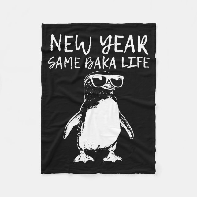 Manta Polar New Year Same Baka Life Funny Penguin Joke  (Anverso)