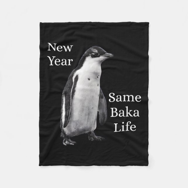 Manta Polar New Year Same Baka Life Penguin Joke  (Anverso)