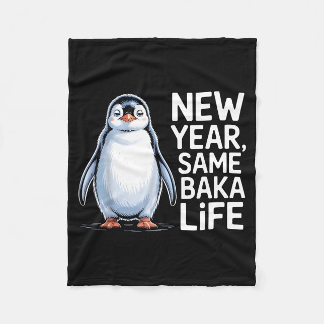 Manta Polar New Year Same Baka Life Penguin Joke  (Anverso)