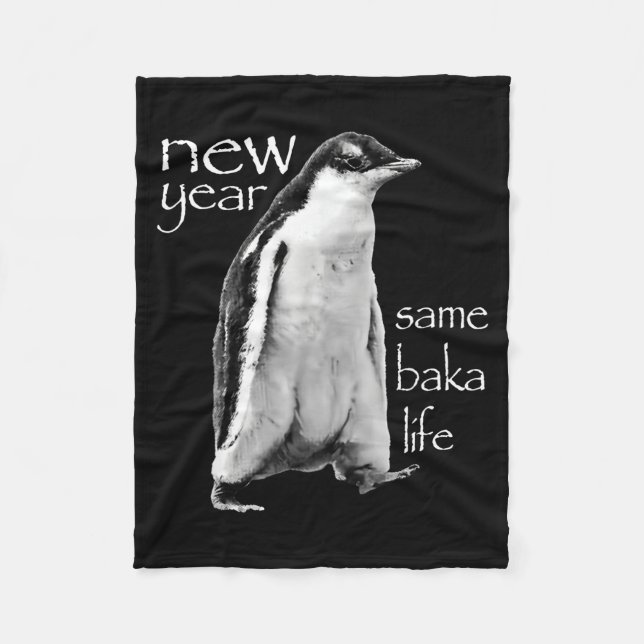 Manta Polar New Year Same Baka Life Penguin Joke  (Anverso)