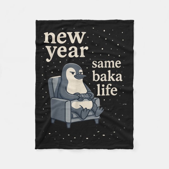 Manta Polar New Year Same Baka Life Penguin Joke Gaming Video  (Anverso)