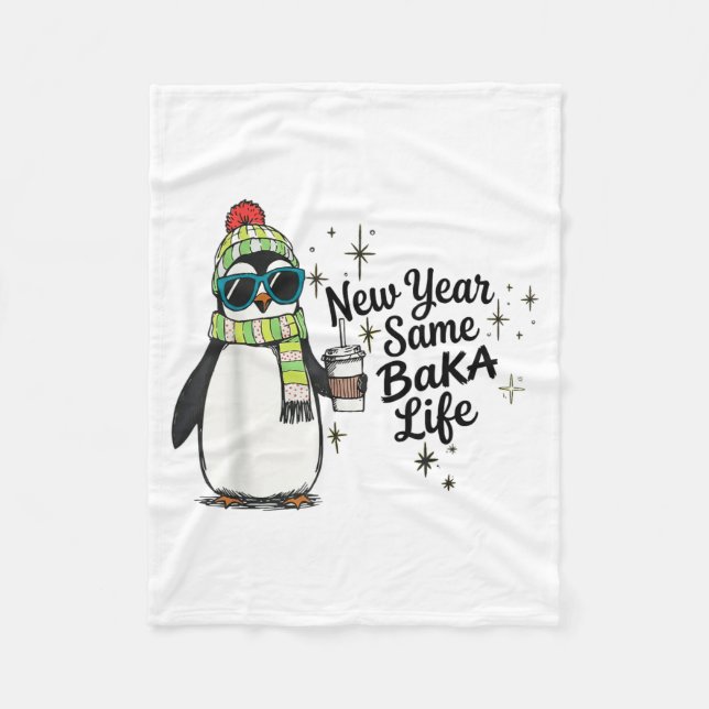 Manta Polar New Year Same Baka Life Penguin Meme Joke  (Anverso)