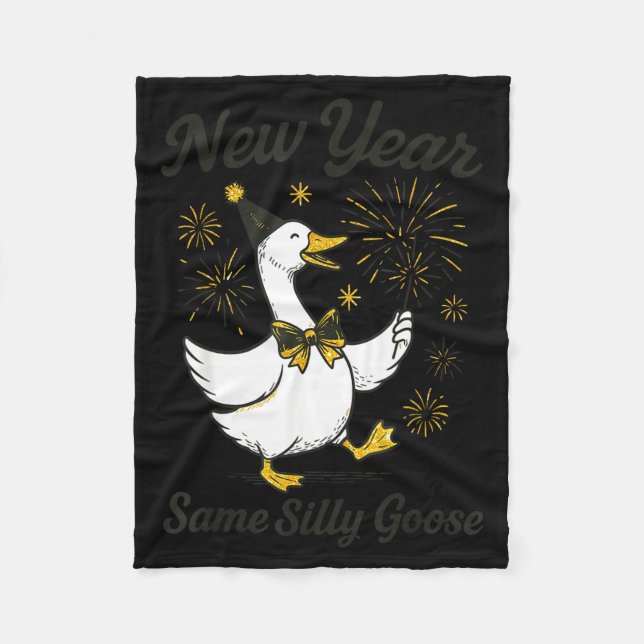 Manta Polar New Year Same Silly Goose New Year's Eve Party Fir (Anverso)