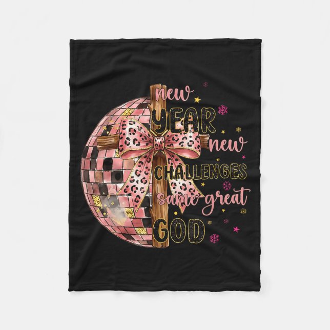 Manta Polar New Years New Challenges Same Great God Christian  (Anverso)