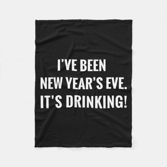 Manta Polar New Year's Party Gift Funny Drinking Tipsy Celebra (Anverso)