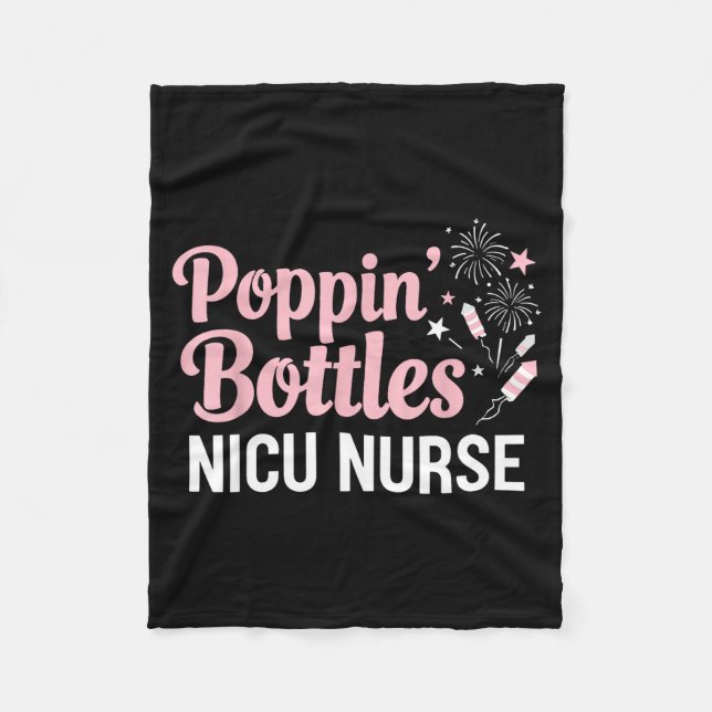 Manta Polar New Years Shirt, Nurse Png Bottles For The New Yea (Anverso)