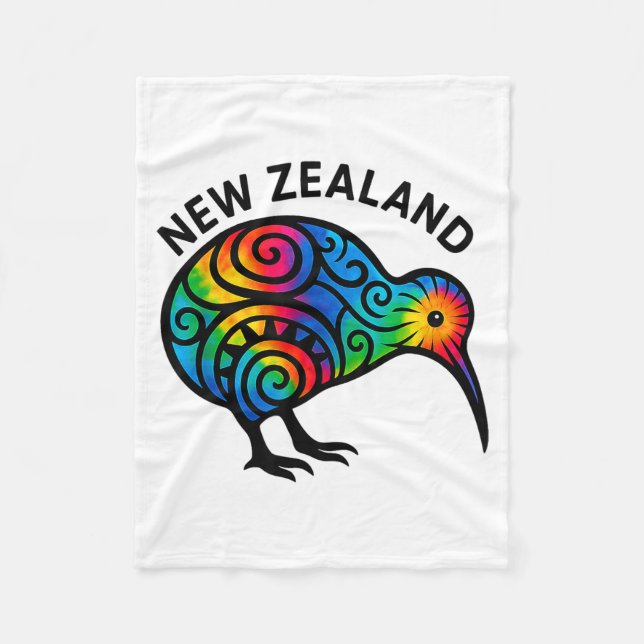 Manta Polar New Zealand Vacation, New Zealand Souvenirs, Kiwi  (Anverso)