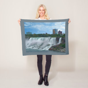 Manta Polar Niagara Falls on the Canadian Side  Fleece Blanket