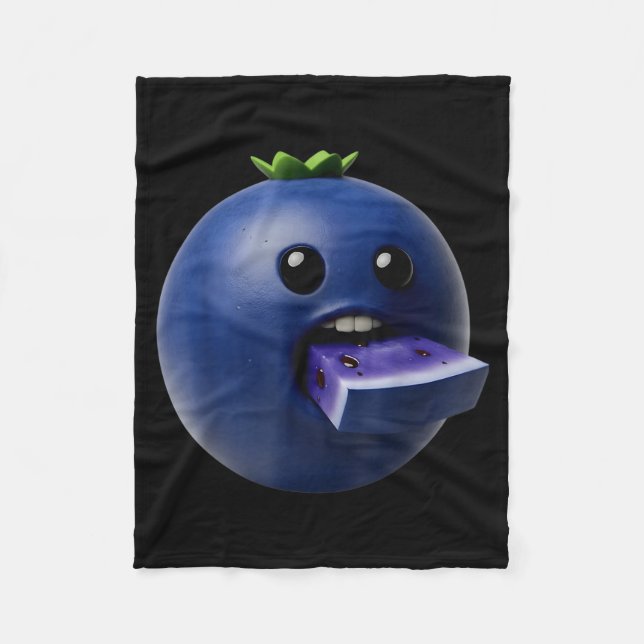 Manta Polar Niche Fruits Funny Blueberry Meme Brainrot Surreal (Anverso)