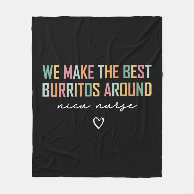 Manta Polar NICU Enfermera Shirt Lo Mejor (Anverso)