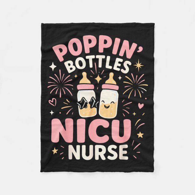 Manta Polar Nicu New Years Shirt, Nurse Png Bottles For The Ne (Anverso)