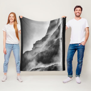 Manta Polar Niebla sobre las rocas