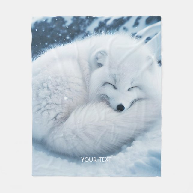 Manta Polar Nieve blanca suave de Fox (Anverso)