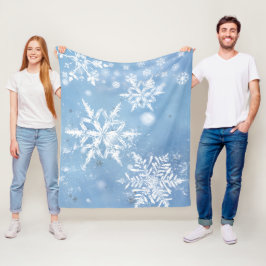 Manta Polar Nieve de Navidad Maravillosa