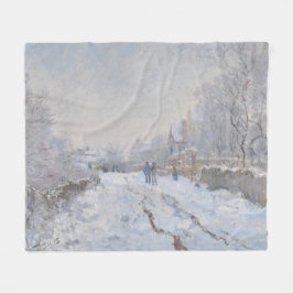 Manta Polar Nieve en Argenteuil (por Claude Monet)