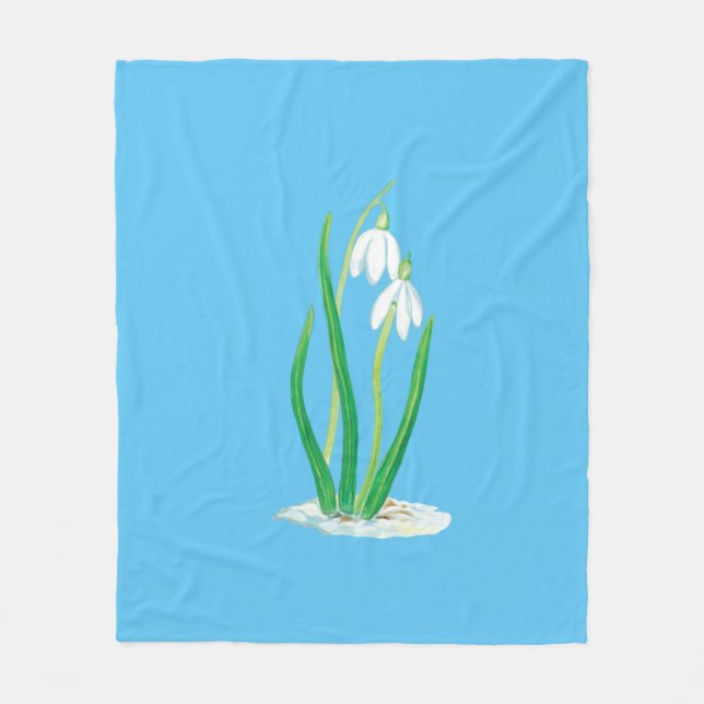 Manta Polar Nieve en Nieve (Anverso)