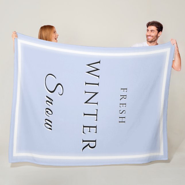 Manta Polar Nieve fresca de invierno (In situ)